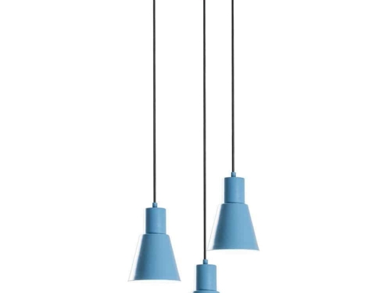 Φωτιστικό Οροφής Konikkem 892OPV2072 Φ40x114cm 3xE27 40W Light Blue Opviq