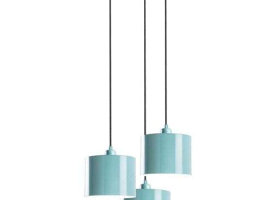 Φωτιστικό Οροφής Duz 892OPV2099 Φ45x110cm 3xE27 40W Turquoise Opviq