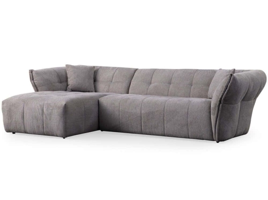 Καναπές Γωνιακός (Αριστερή Γωνία) Boxer 560ARE1239 290x165x75cm Light Grey