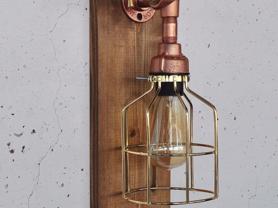 Φωτιστικό Τοίχου - Απλίκα 791EVL1607 14x16x40cm 1xE27 200W Rose Gold Opviq