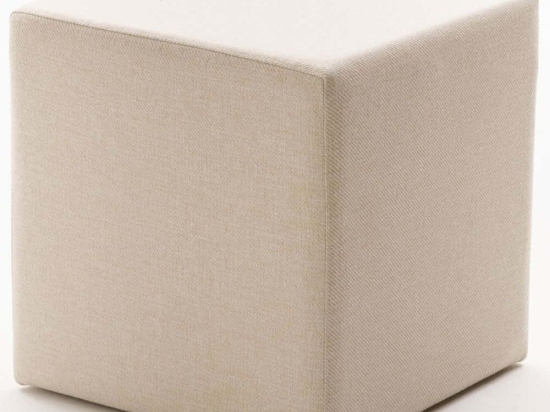 Σκαμπό Asos 825BLC5107 40x40x40cm Cream