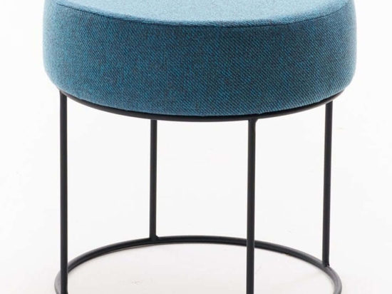 Σκαμπό Didim 825BLC5145 Φ40x40cm Blue