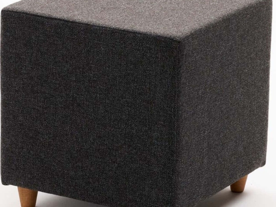 Σκαμπό Olimpos 825BLC5164 40x40x40cm Dark Grey