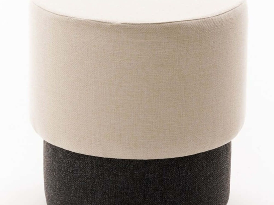 Σκαμπό Patara 825BLC5178 Φ40x40cm Cream