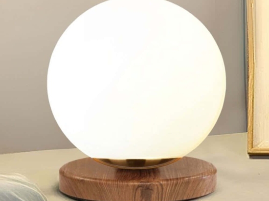 Φωτιστικό Επιτραπέζιο 780SGN4688 Φ15x22cm E27 40W Brown-White Opviq
