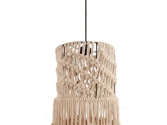Φωτιστικό Οροφής 687HMY2360 Φ25x85cm 1xE27 40W Cream Opviq