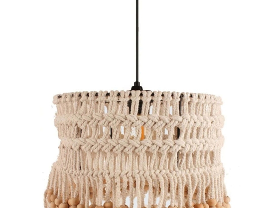 Φωτιστικό Οροφής 687HMY2362 Φ30x60cm 1xE27 40W Cream Opviq