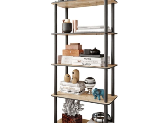 Ραφιέρα Δαπέδου 282PTR1107 60x30x139cm Oak