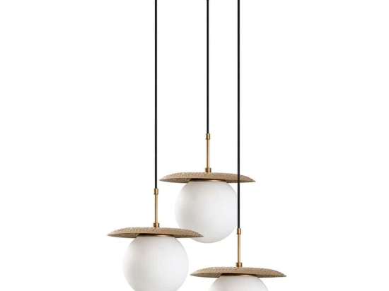 Φωτιστικό Οροφής Anemon 521SHN3450 55x55x110cm 3xE27 40W Gold Opviq