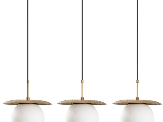 Φωτιστικό Οροφής - Ράγα Anemon 521SHN3451 100x30x110cm 3xE27 40W Gold Opviq
