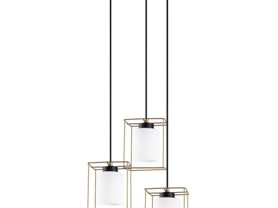 Φωτιστικό Οροφής Swank 521SHN3466 35x113cm 3xE27 40W Gold Opviq