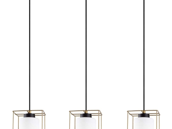 Φωτιστικό Οροφής - Ράγα Swank 521SHN3467 65x113cm 3xE27 40W Gold Opviq