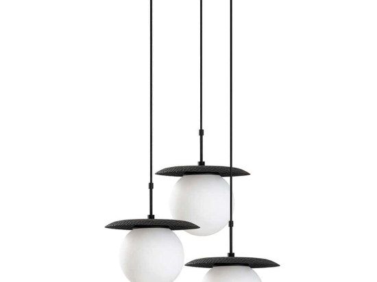 Φωτιστικό Οροφής Anemon 521SHN3479 55x55x110cm 3xE27 40W Black Opviq