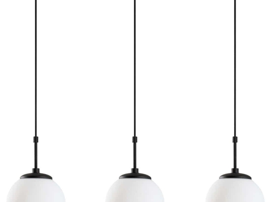 Φωτιστικό Οροφής - Ράγα Orbital 521SHN3488 87x20x120cm 3xE27 40W Black Opviq