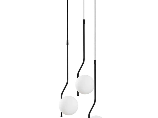 Φωτιστικό Οροφής Tulip 521SHN3489 35x35x110cm 3xE14 40W Black Opviq