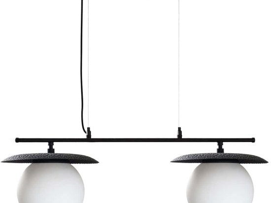 Φωτιστικό Οροφής - Ράγα Anemon 521SHN3494 115x130cm 2xE27 40W Black Opviq