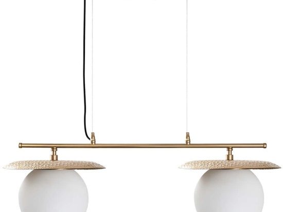 Φωτιστικό Οροφής - Ράγα Anemon 521SHN3495 115x130cm 2xE27 40W Gold Opviq