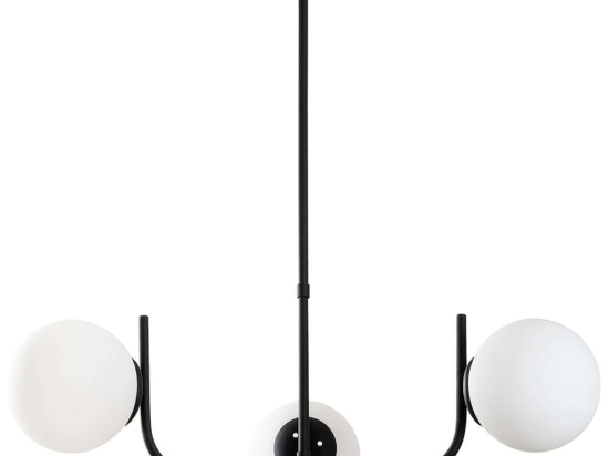Φωτιστικό Οροφής Antler 521SHN3496 Φ53x70cm 3xE14 40W Black Opviq