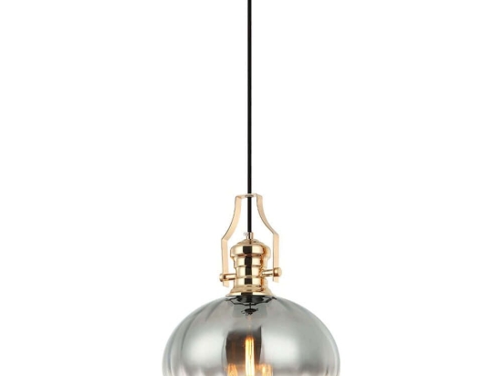 Φωτιστικό Οροφής Cueva 341LCA1102 Φ28x180cm 1xE27 40W Gold-Silver Opviq