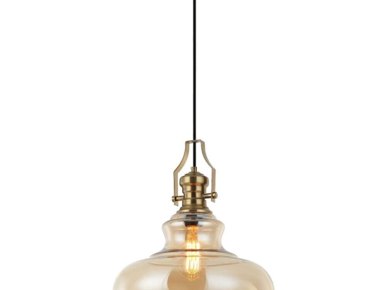 Φωτιστικό Οροφής Mirador 341LCA1107 Φ35x180cm 1xE27 40W Gold Opviq