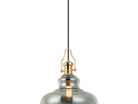 Φωτιστικό Οροφής Mirador 341LCA1108 Φ35x180cm 1xE27 40W Gold-Silver Opviq