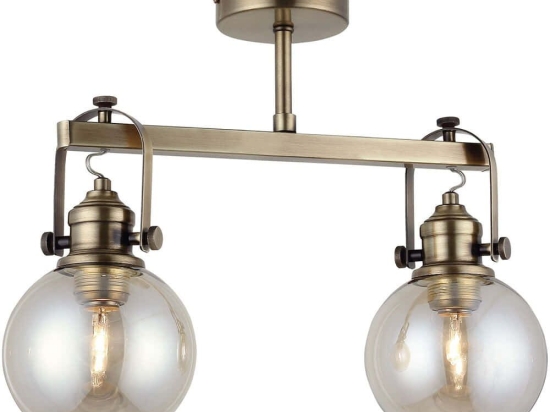 Φωτιστικό Οροφής - Πλαφονιέρα Ponte 341LCA1123 36x35cm 2xE27 40W Gold Opviq