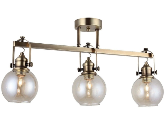 Φωτιστικό Οροφής - Πλαφονιέρα Ponte 341LCA1124 63x35cm 3xE27 40W Gold Opviq
