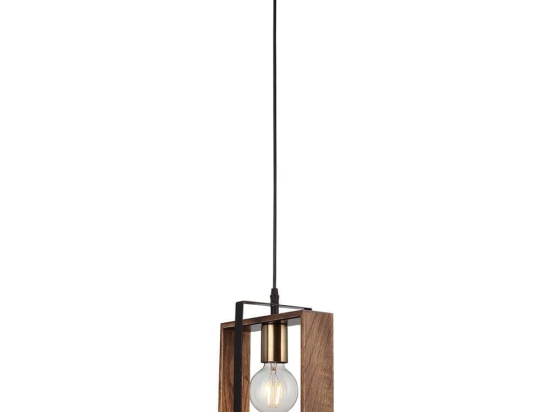 Φωτιστικό Οροφής Karo 341LCA1127 27x82cm 1xE27 40W Brown Opviq