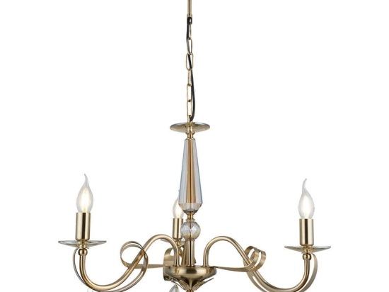 Φωτιστικό Οροφής - Πολυέλαιος Castro 341LCA1137 62x95cm 3xE14 40W Gold Opviq