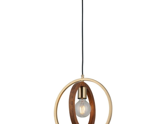 Φωτιστικό Οροφής Feno 341LCA1140 30x110cm 1xE27 40W Brown-Gold Opviq