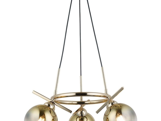Φωτιστικό Οροφής Bena 341LCA1191 56x109cm 3xE27 40W Gold Opviq