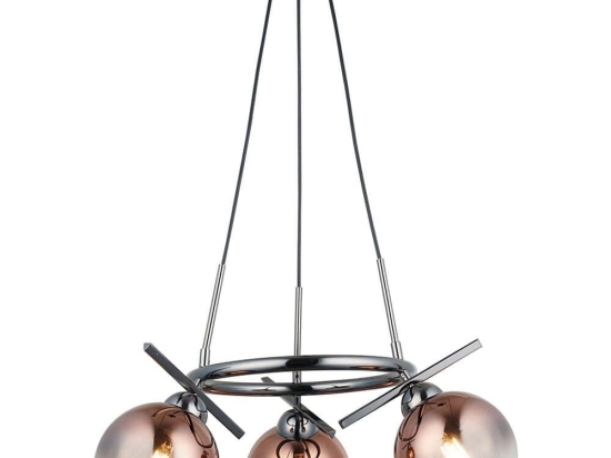 Φωτιστικό Οροφής Bena 341LCA1192 56x109cm 3xE27 40W Silver Opviq