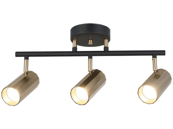 Φωτιστικό Οροφής - Σποτ Oktano 341LCA1209 49x24cm 3xGU10 7W Black-Gold Opviq