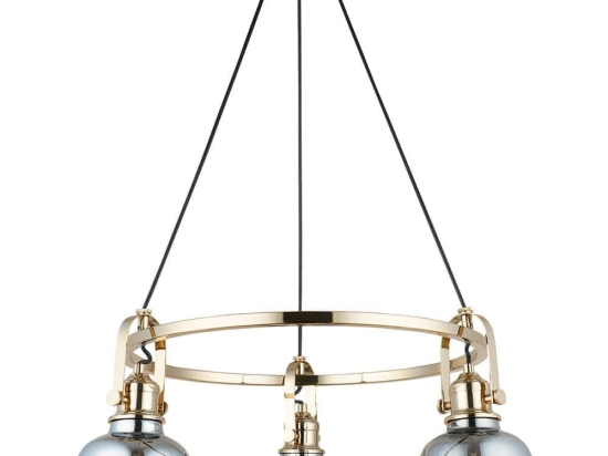 Φωτιστικό Οροφής Mago 341LCA1210 52x105cm 3xE27 40W Gold Opviq