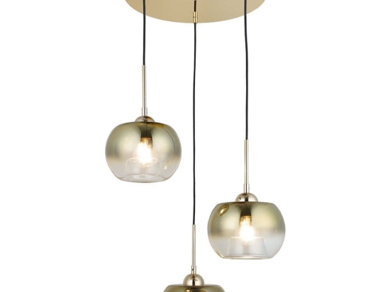 Φωτιστικό Οροφής Karden 341LCA1214 51x180cm 3xE27 40W Gold Opviq