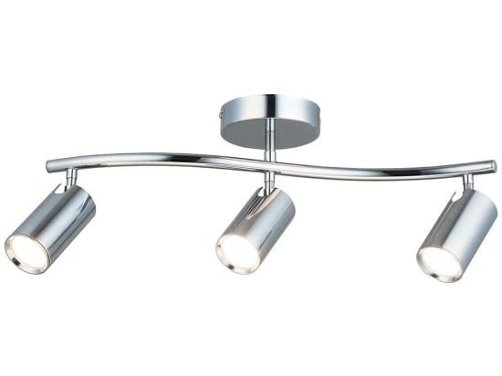 Φωτιστικό Οροφής - Σποτ Spotte 341LCA1221 55x25cm 3xGU10 7W Silver Opviq