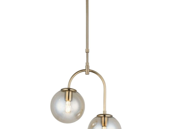 Φωτιστικό Οροφής Portemo 341LCA1225 37x105cm 2xE27 40W Gold Opviq