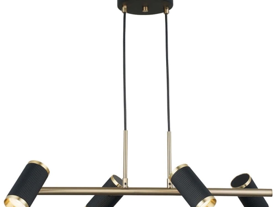Φωτιστικό Οροφής - Σποτ Lume 341LCA1231 66x102cm 4xGU10 7W Black-Gold Opviq