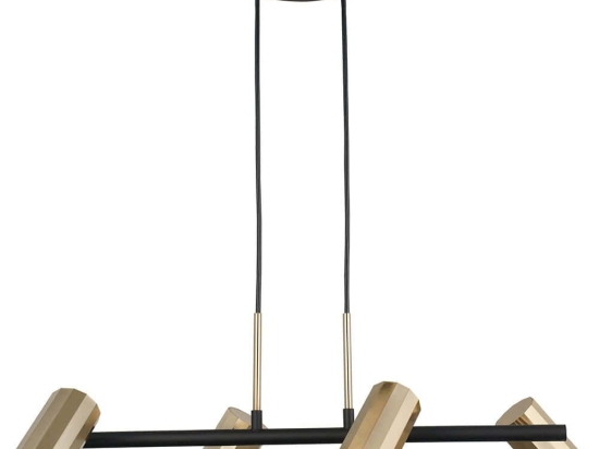 Φωτιστικό Οροφής - Σποτ Oktano 341LCA1234 71x104cm 4xGU10 7W Black-Gold Opviq