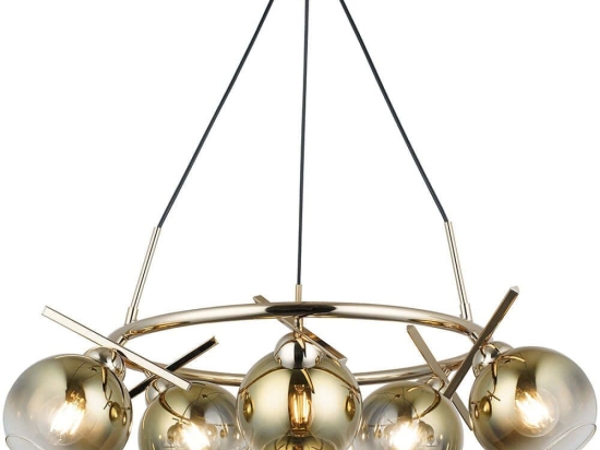 Φωτιστικό Οροφής Bena 341LCA1236 82x128cm 6xE27 40W Gold Opviq