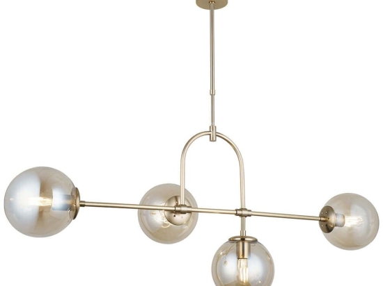 Φωτιστικό Οροφής - Ράγα Portemo 341LCA1251 109x115cm 4xE27 40W Gold Opviq