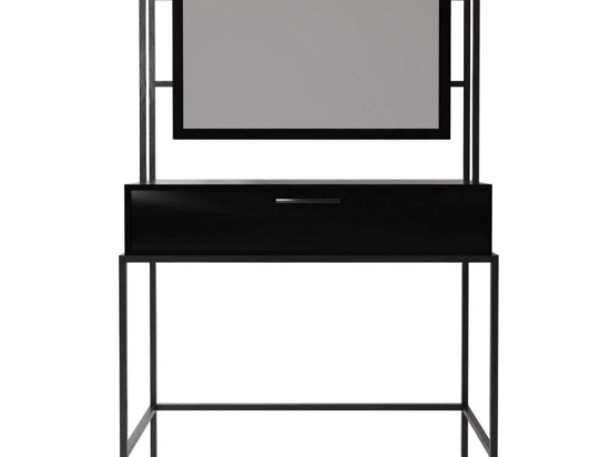 Τουαλέτα Με Καθρέπτη Modern 285LCV1605 120x40x160cm Black