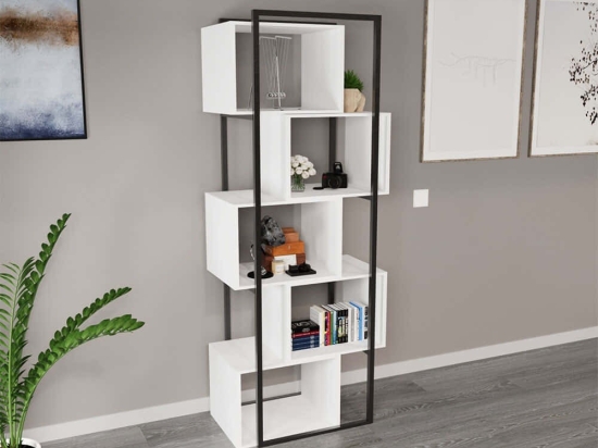 Ραφιέρα Δαπέδου Dekoratif 285LCV1709 70x34x175cm White