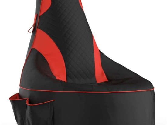 Πουφ Αδιάβροχο Gamer 248FRN1604 90x90x100cm Red-Black