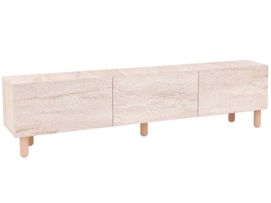 Έπιπλο Tηλεόρασης Alvin 327ODS1256 180x31,4x42cm Travertine Beige
