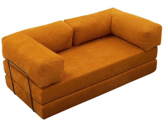Καναπές Τριθέσιος Comfort 825BLC5222 190x95x75cm Orange