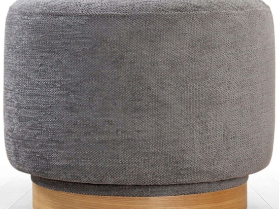 Σκαμπό Περιστρεφόμενο Turneed 209FLF1424 55x55x43cm Grey