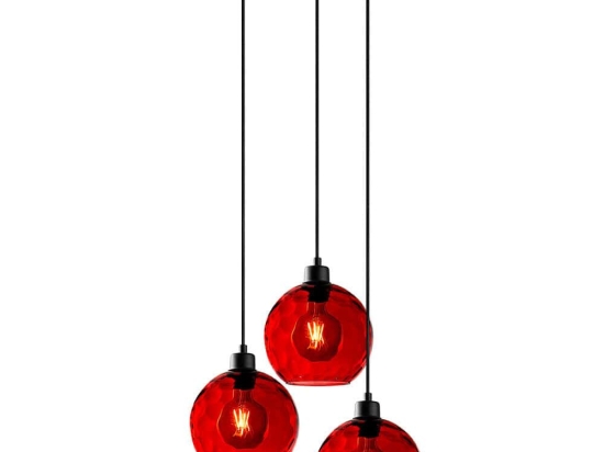 Φωτιστικό Οροφής Benek 521SHN3541 44x44x120cm 3xE27 40W Red Opviq