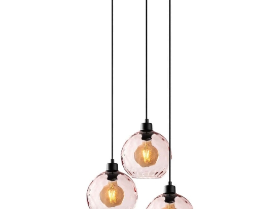 Φωτιστικό Οροφής Benek 521SHN3543 44x44x120cm 3xE27 40W Pink Opviq