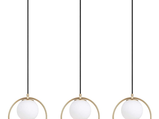 Φωτιστικό Οροφής - Ράγα Dolunay 521SHN3562 96x15x126cm 3xE27 40W Gold Opviq
